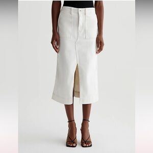 The Lana Denim Midi Skirt NWT